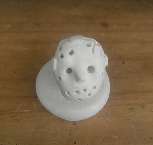 Jason Voorhees handmade ceramic mask
