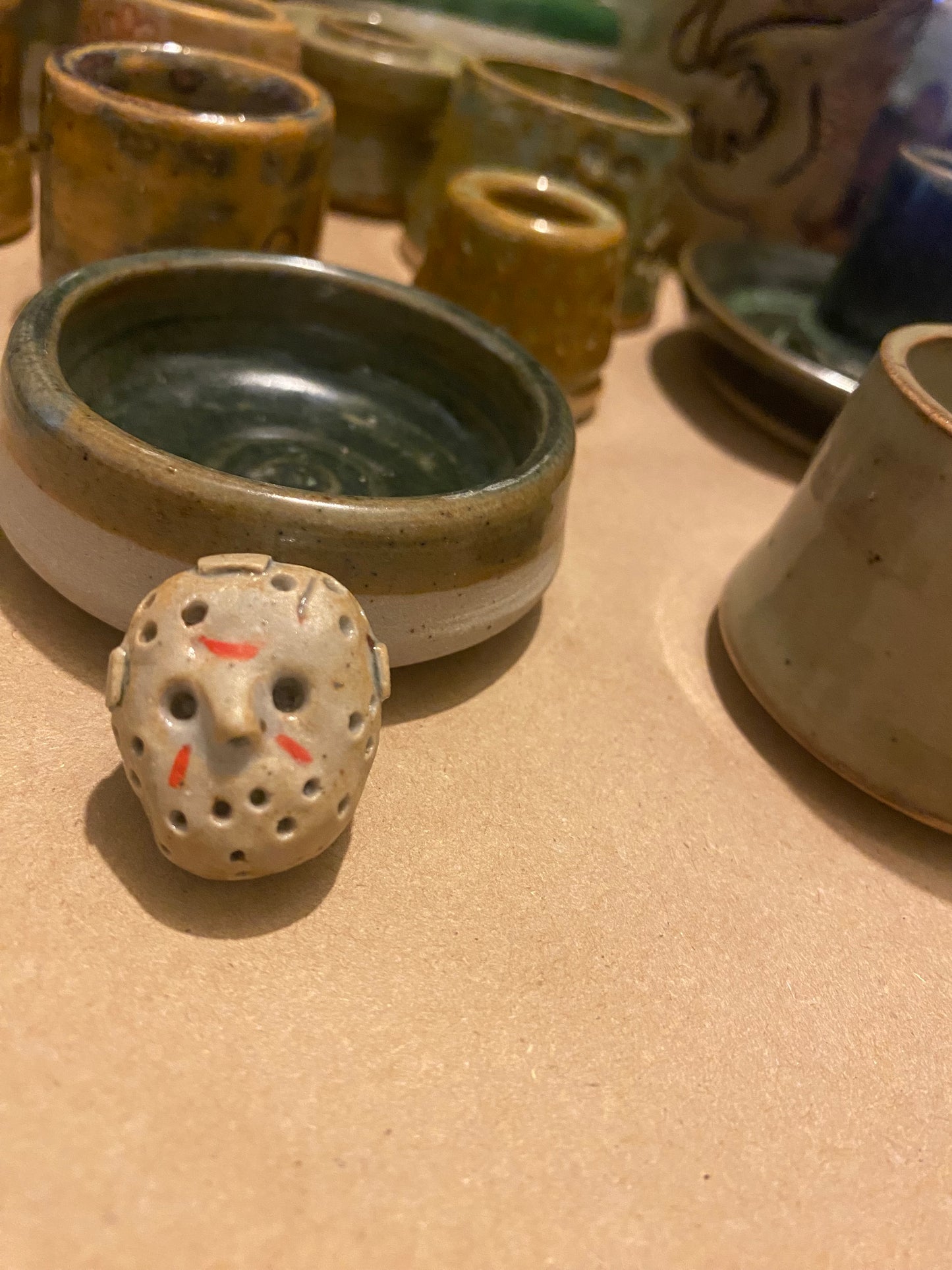 Jason Voorhees handmade ceramic mask