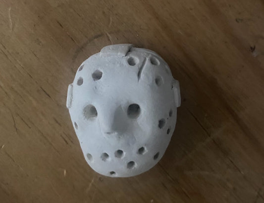 Jason Voorhees handmade ceramic mask