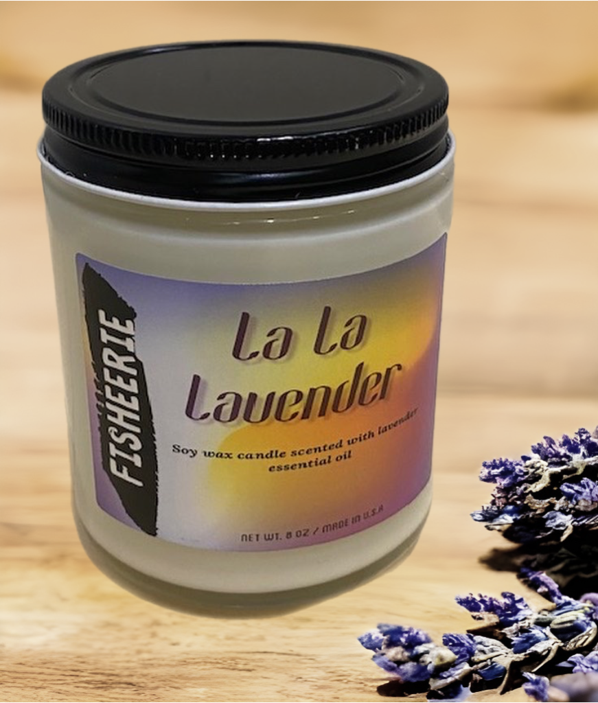 La La Lavender Scented Aromatherapy Candle