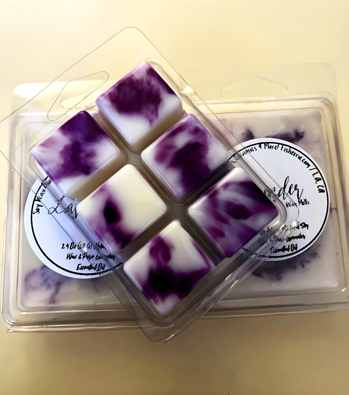 La cera de lavanda se derrite en ClamShell